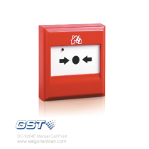 Nút nhấn khẩn báo cháy có địa chỉ GST DI-9204E