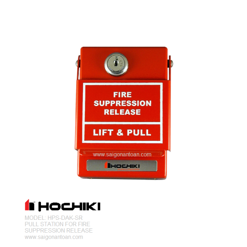 Nút nhấn kích hoạt xả khí chữa cháy HOCHIKI HPS-DAK-SR